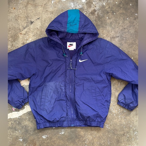 Nike Other - Rare Vintage 90s Nike Hooded Insulated Jacket - White Tag Era